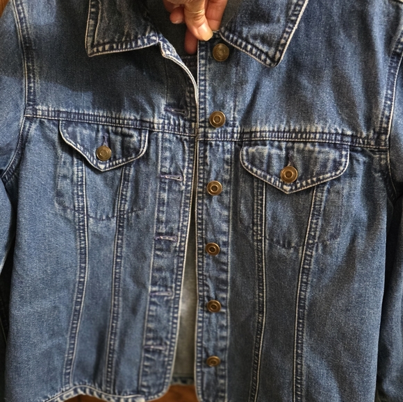 Talbots petite classic denim jacket - Picture 2 of 6